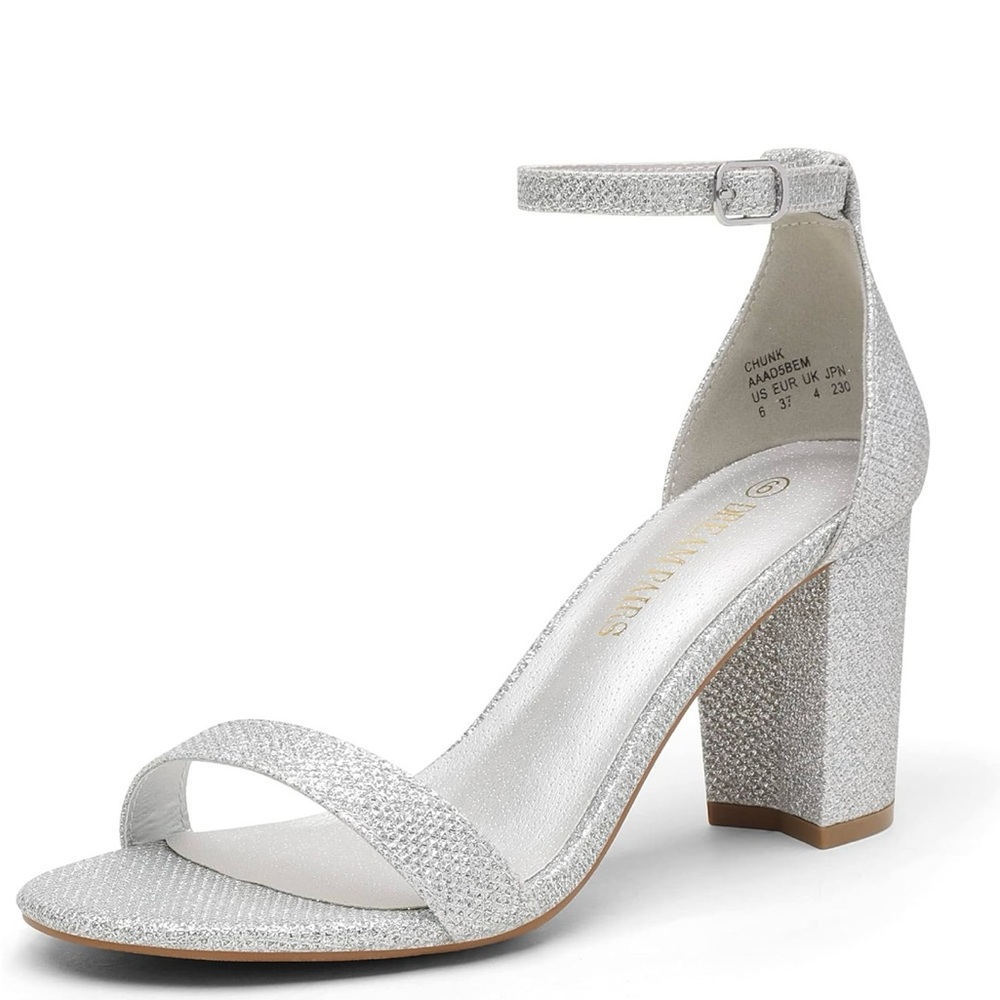 DREAM PAIRS Women's Low Block Chunky Pumps Shoes Ladies Dress Heel Sandals